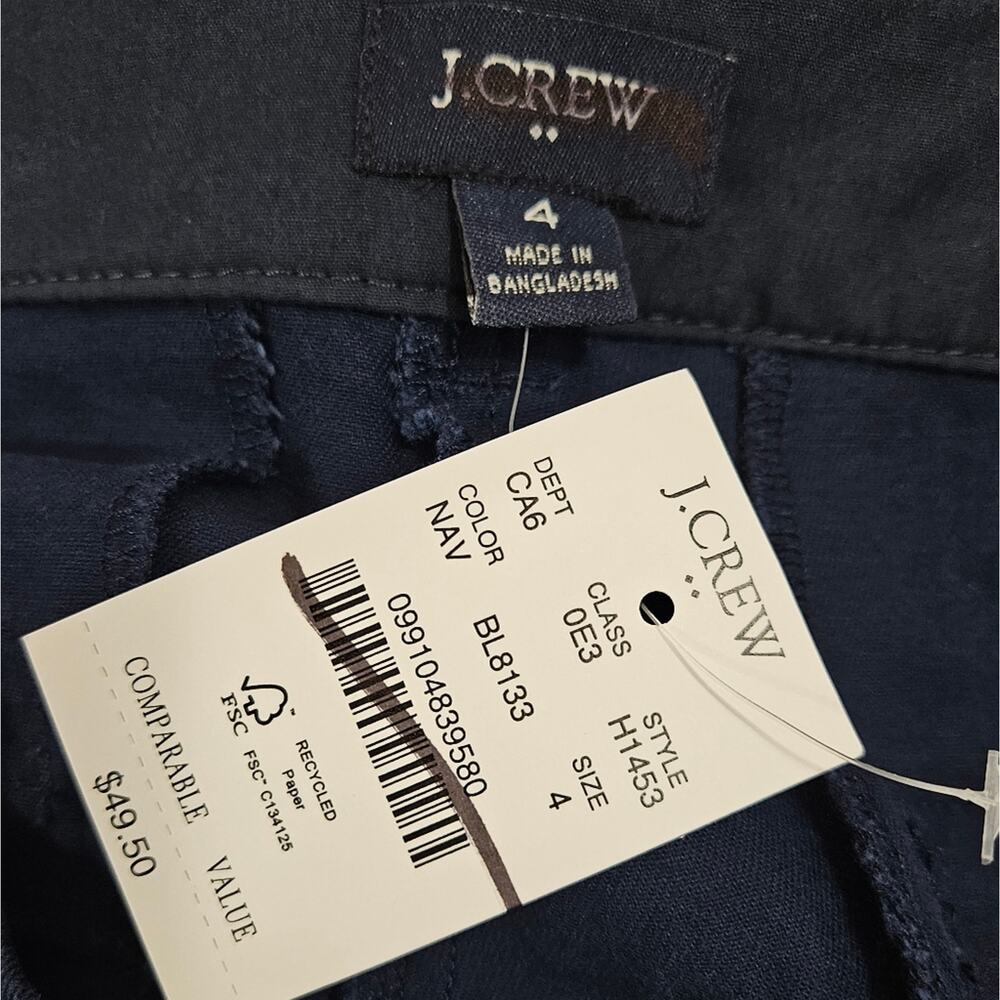 NWT J.Crew Factory 5" Stretch Chino Shorts Size 4 - Picture 5 of 8